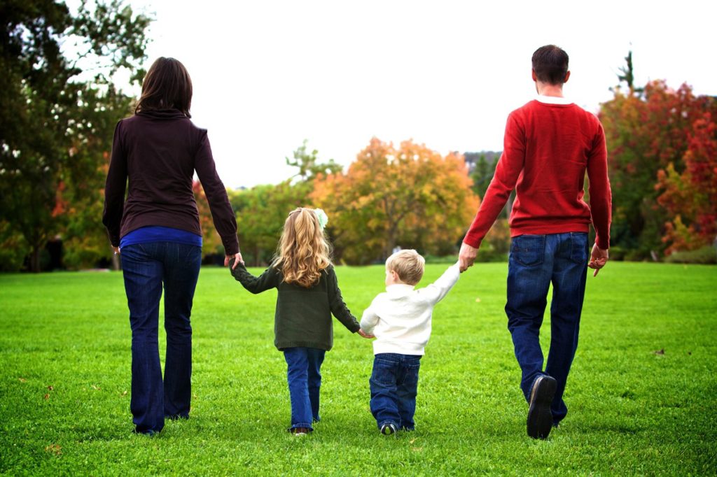 Family at park