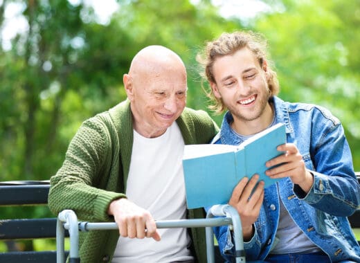 live-in caregiver providing companionship outside